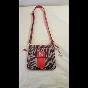 Anne Klein tiger stripe purse